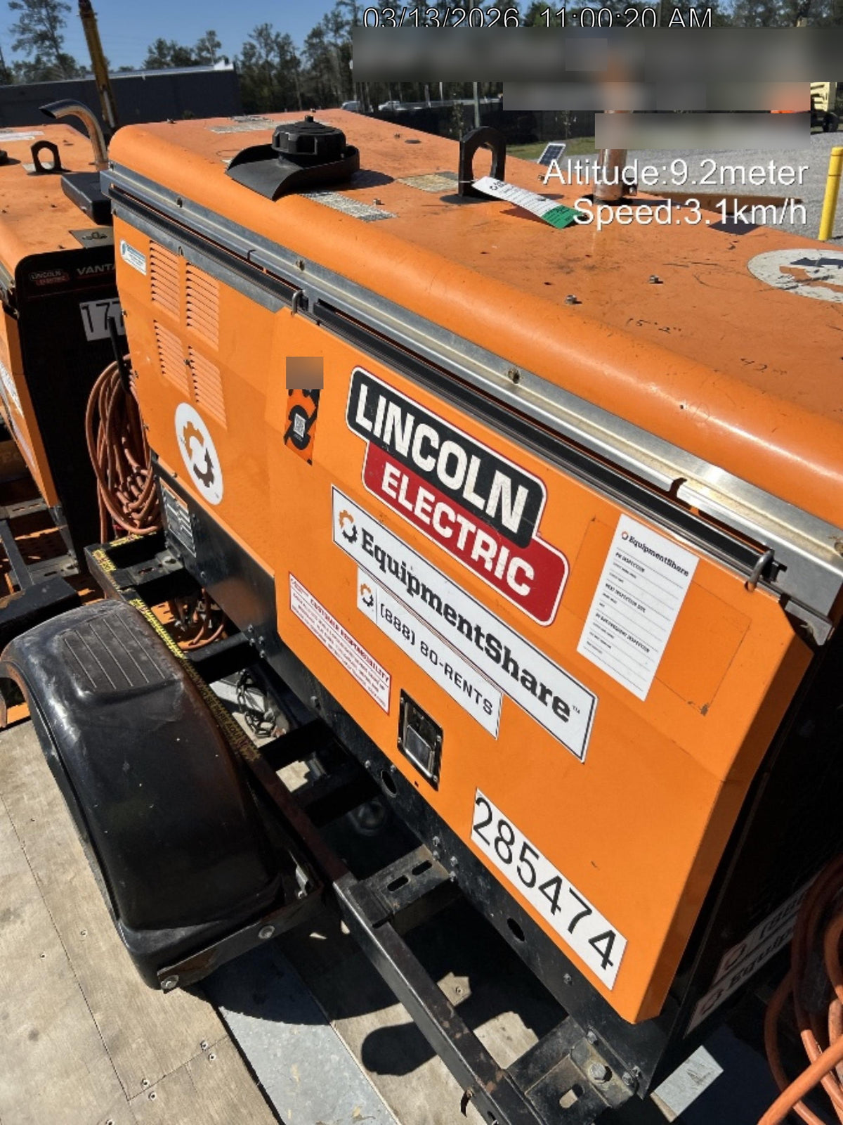 2022 Lincoln Electric LE400 Kubota V1505, Trlr, Cable Rack, Light Kit, ES Decals, T3