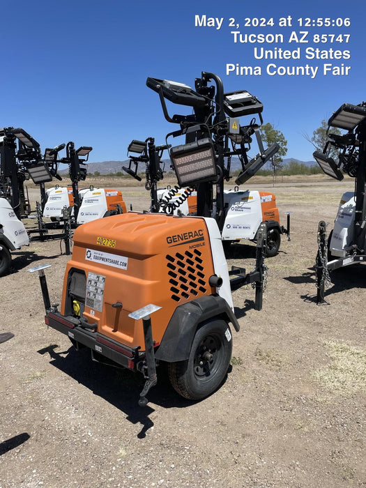 2024 Generac MLT2 Diesel, Flex Switch 120V Input, Powerzone Controller, 
(4) 320W LED Lights, 4kW Generator, 39.9 Gal Fuel Tank, 2" Ball, T3