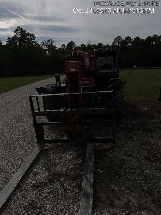 2018 Manitou MTA10055 Manitou MTA 10055 w/Cab/Heat/AC, Work Lights/Strobe, Aux Hyd, Solid Tires, Lift Hook, 66" Carriage, 60" Forks