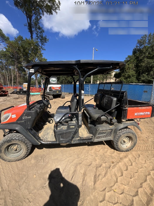 Kubota RTV-X1140W-H Canopy, 4-Seater, Diesel, Windshield Acrylic Clear, Strobe Light, Backup Alarm