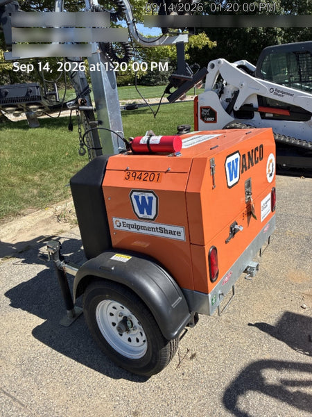 2024 Wanco WLTT-4MM4K Diesel, Deep Sea Controller, Shore Power Plug, Auto Start, (4) 350W LED Floodlights, 4kW Generator, 60 Gal Fuel Tank, 2" Ball, T3