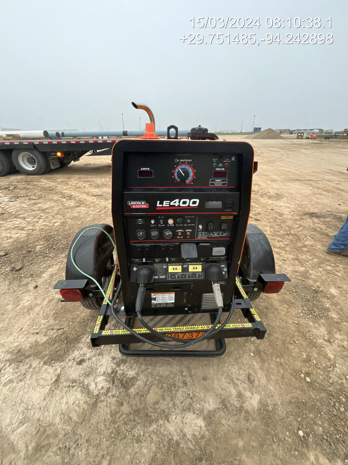 2022 Lincoln Electric LE400 Kubota V1505, Trlr, Cable Rack, Light Kit, ES Decals, T3