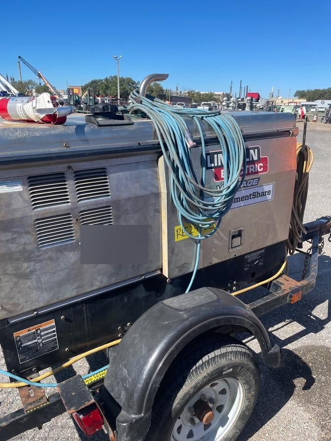 2019 Lincoln Electric Vantage 322 Ready-Pak 3, Two Wheel Trailer, Fender and Light Kit, Cable Rack