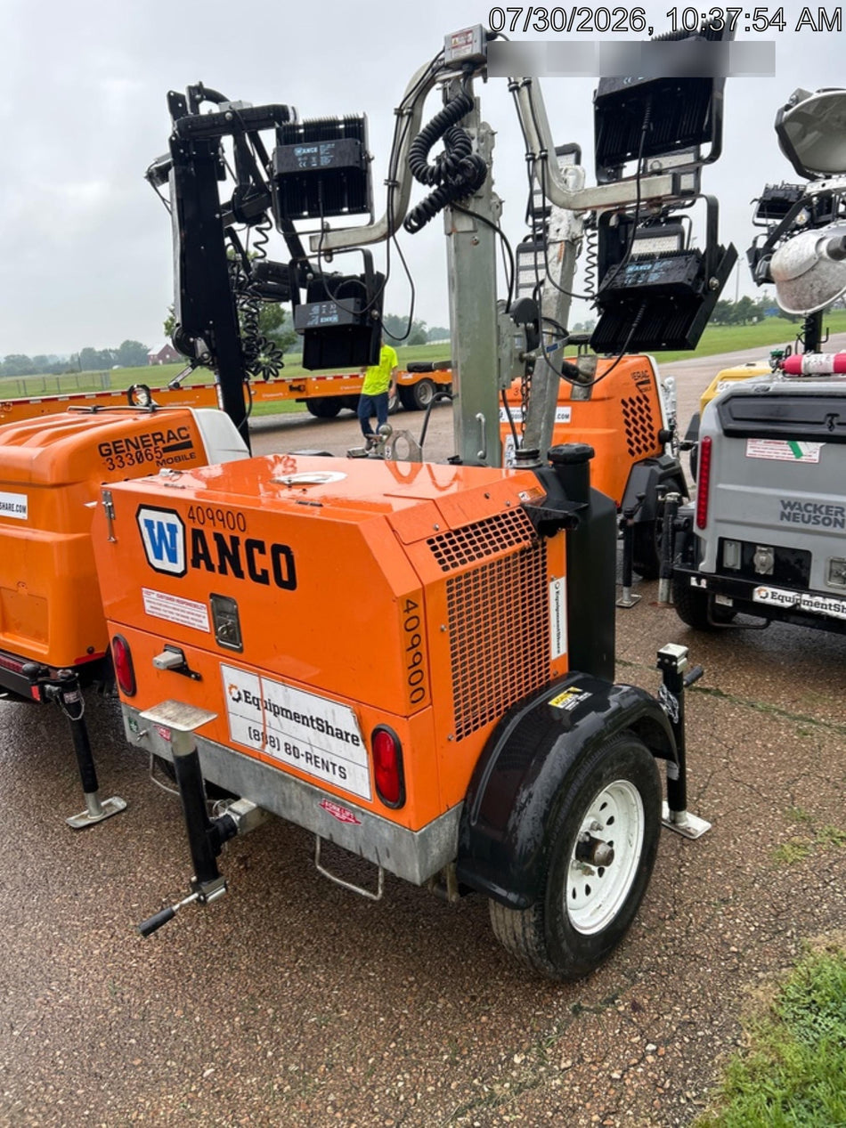 2024 Wanco WLTT-4MM4K Diesel, Deep Sea Controller, Shore Power Plug, Auto Start, (4) 350W LED Floodlights, 4kW Generator, 60 Gal Fuel Tank, 2" Ball, T3