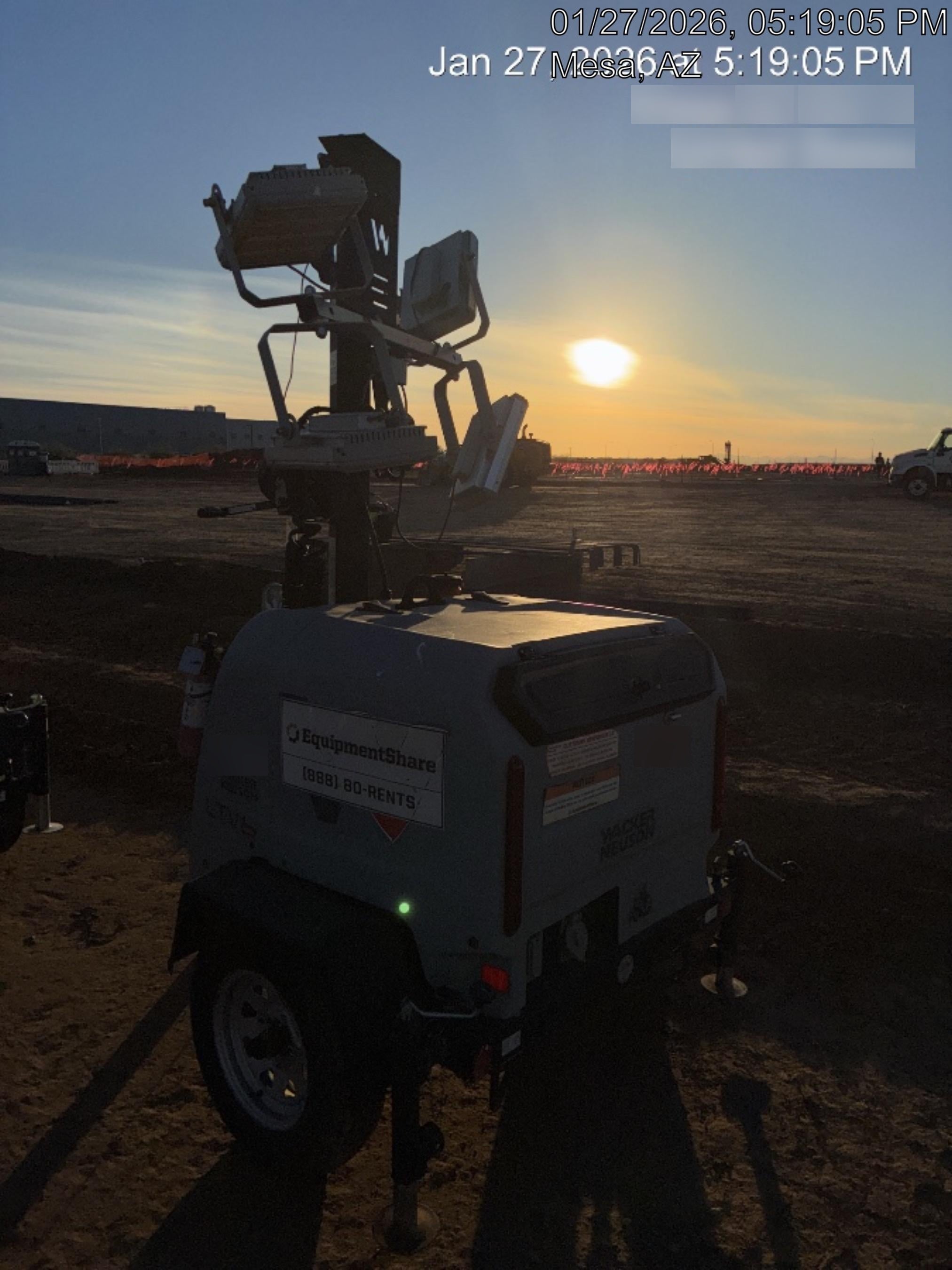 Wacker Neuson LTV6K LED Lighting 300W- Vertical Mast
