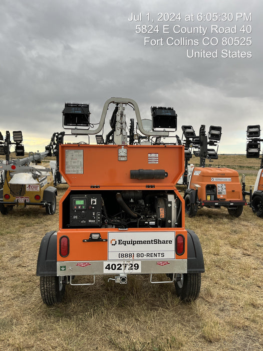 2024 Wanco WLTT-4MM4K Diesel, Deep Sea Controller, Shore Power Plug, Auto Start, (4) 350W LED Floodlights, 4kW Generator, 60 Gal Fuel Tank, 2" Ball, T3