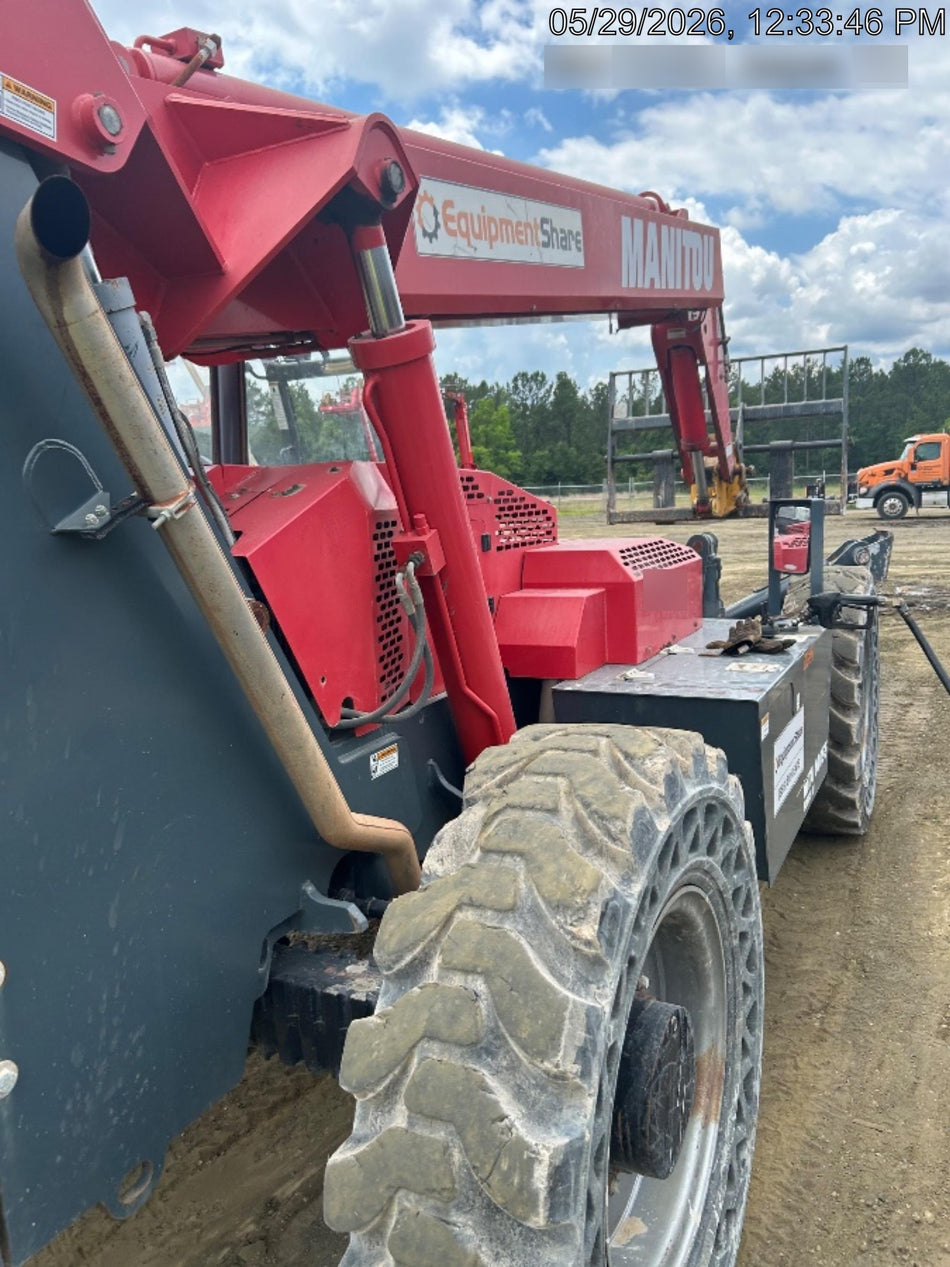 2018 Manitou MTA10055 Manitou MTA 10055 w/Cab/Heat/AC, Work Lights/Strobe, Aux Hyd, Solid Tires, Lift Hook, 66" Carriage, 60" Forks
