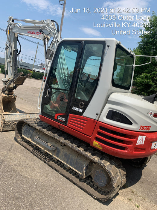 2020 Takeuchi TB290C Cab/Heat/Air, Rubber Tracks, Manual TAG QC