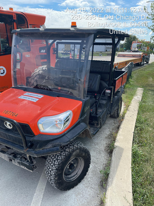 2022 Kubota RTV-X1140W-H Plastic Canopy, Windshield Acrylic Clear, LED Strobe Light, Wire Harness Kit, Back up Alarm