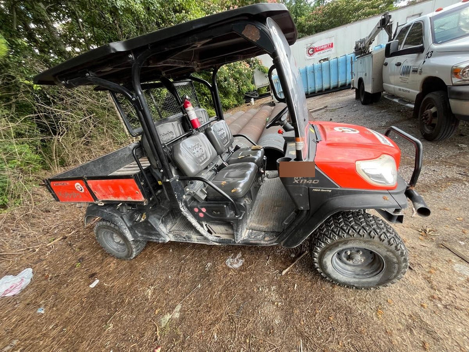 2021 Kubota RTV-X1140W-H Plastic Canopy, Windshield Acrylic Clear, LED Strobe Light, Wire Harness Kit, Back up Alarm