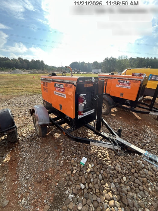 2022 Lincoln Electric LE400 Kubota V1505, Trlr, Cable Rack, Light Kit, ES Decals, T3