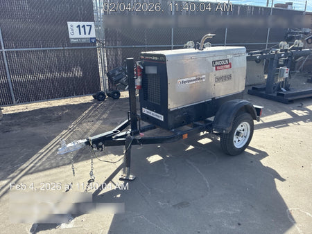 2020 Lincoln Electric Vantage 322 Welder Ready-Pak 3, Two wheel trailer, Fender and Light kit, Cable Rack