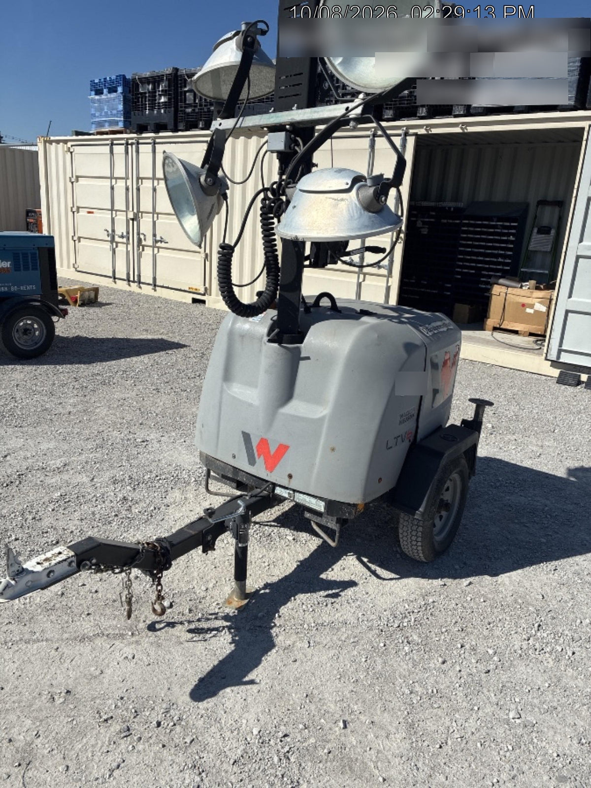 2019 Wacker Neuson LTV6L-MH Wacker Neuson LTV6L Mobile Light Tower w/Fuel Level Sensor Installed