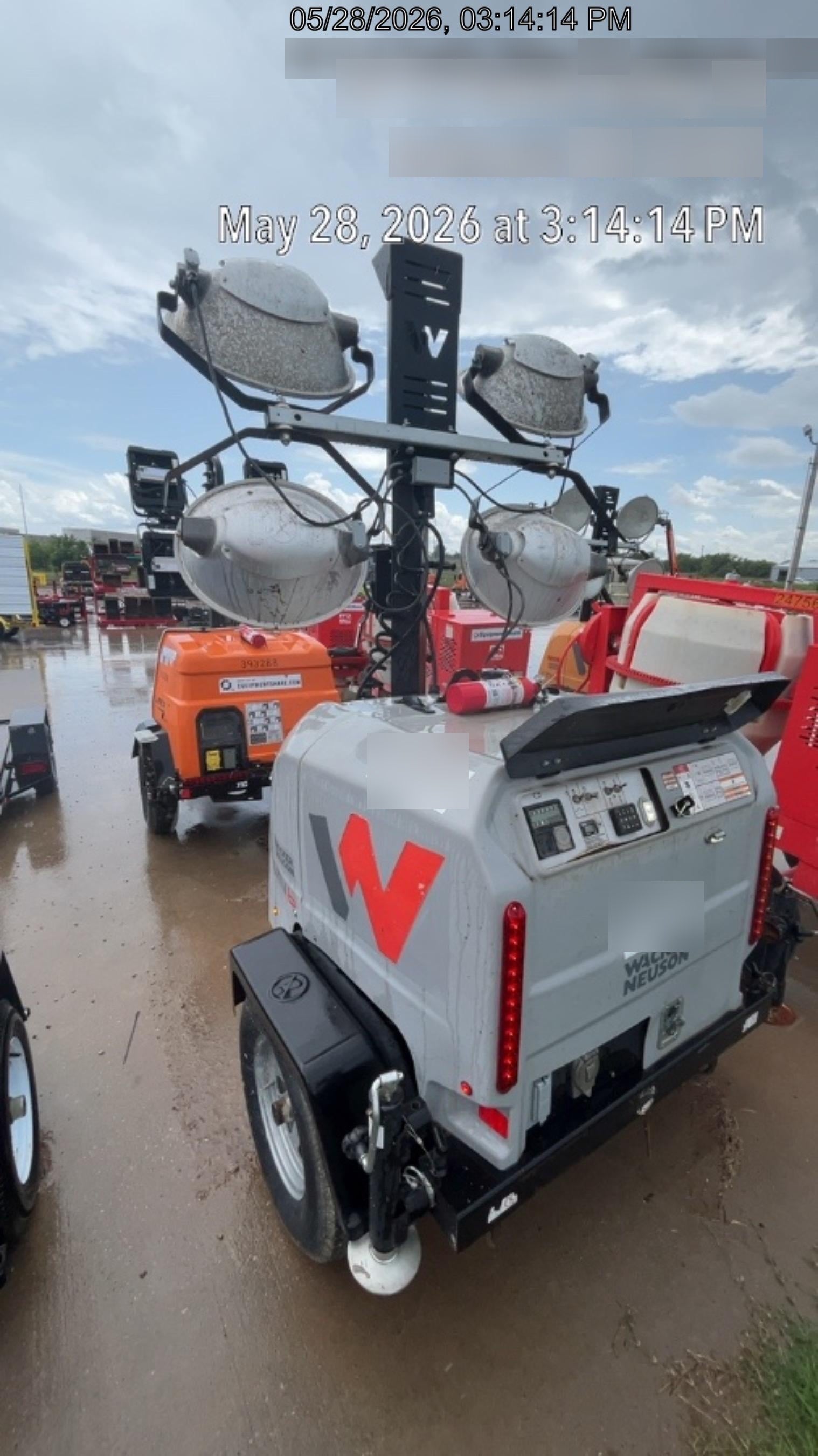 2019 Wacker Neuson LTV6L-MH Wacker Neuson LTV6L Mobile Light Tower w/Fuel Level Sensor Installed