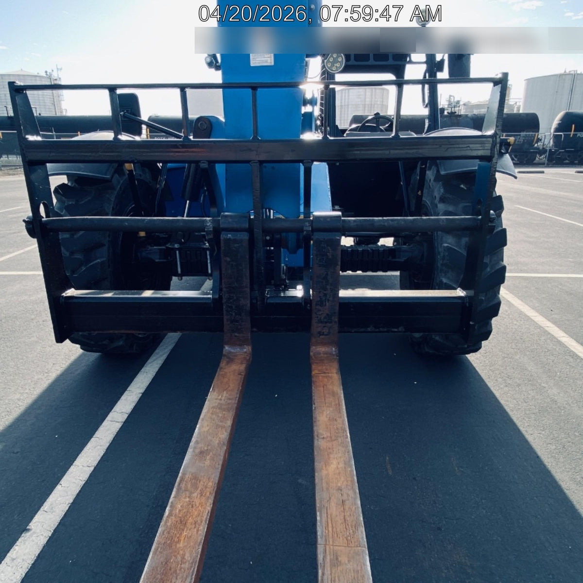 2019 Genie GTH-636 Canopy, Solid RT Tires, LED Work Lights, Beacon 60" QA Carriage, 48" Forks