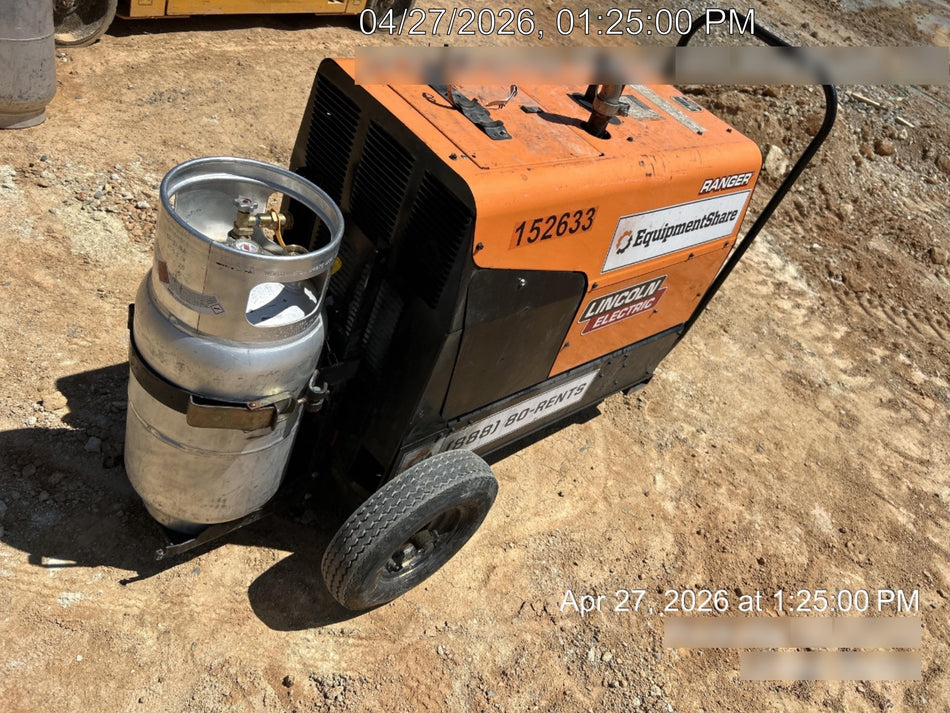 2021 Lincoln Electric Ranger 305 LPG LPG One-Pak (includes undercarriage, tank holder & tank strap) ORANGE