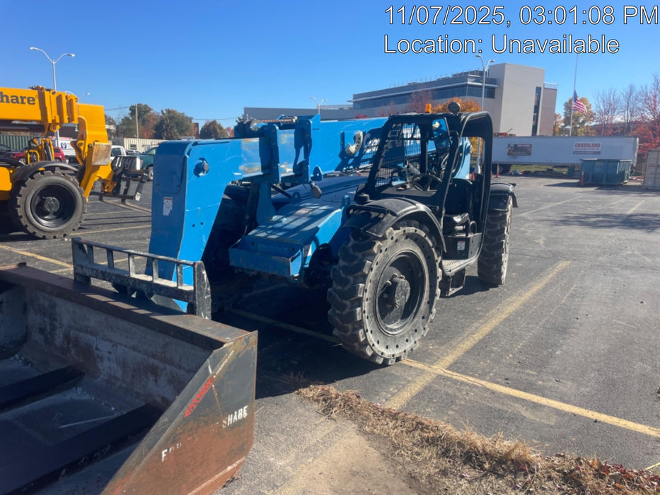 2018 Genie GTH-636 Genie GTH-636 w/Open ROPS, Work Lights, Solid Tires, RH Cab Mesh, Beacon, 48" Carriage and Forks