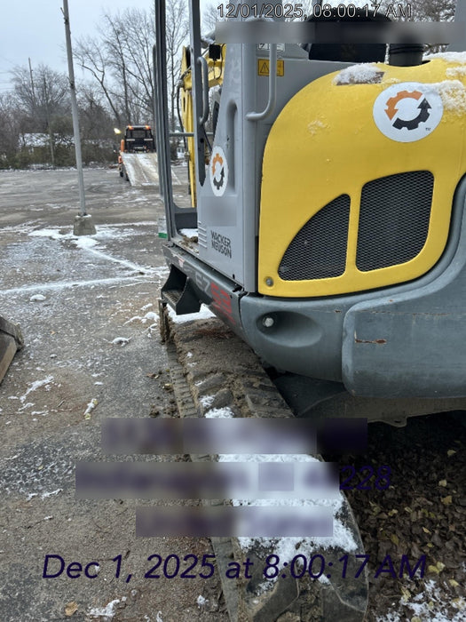 2019 Wacker Neuson EZ53 Open ROPS, Long Dipperstick, T4, VDS Manual QC, Buckets: 12/18/24"