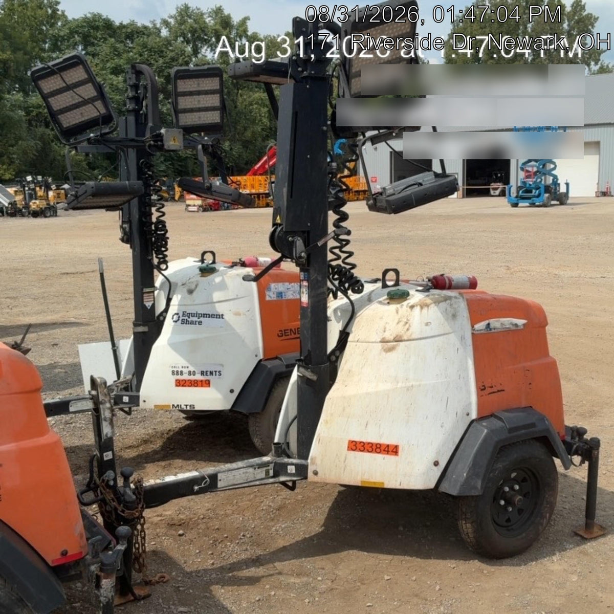 2023 Generac MLT2 Diesel, Flex Switch 120V Input, Powerzone Controller, (4) 320W LED Lights, 4kW Generator, 39.9 Gal Fuel Tank, 2" Ball, T3
