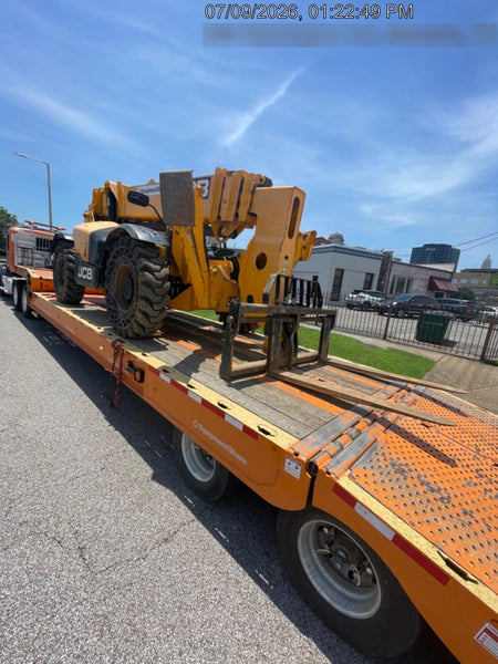 2019 JCB 512-56 Canopy, 109 HP, Solid Tires, STD Worklight, Beacon, Aux Hydraulics, Lifting Eye, Back up Alarm w/66" Carriage/60" Forks