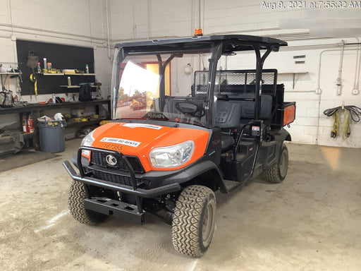 2022 Kubota RTV-X1140W-H Plastic Canopy, Windshield Acrylic Clear, LED Strobe Light, Wire Harness Kit, Back up Alarm