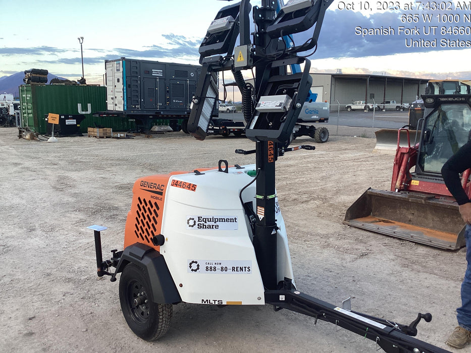 2023 Generac MLT2 Diesel, Flex Switch 120V Input, Powerzone Controller, (4) 320W LED Lights, 4kW Generator, 39.9 Gal Fuel Tank, 2" Ball, T3