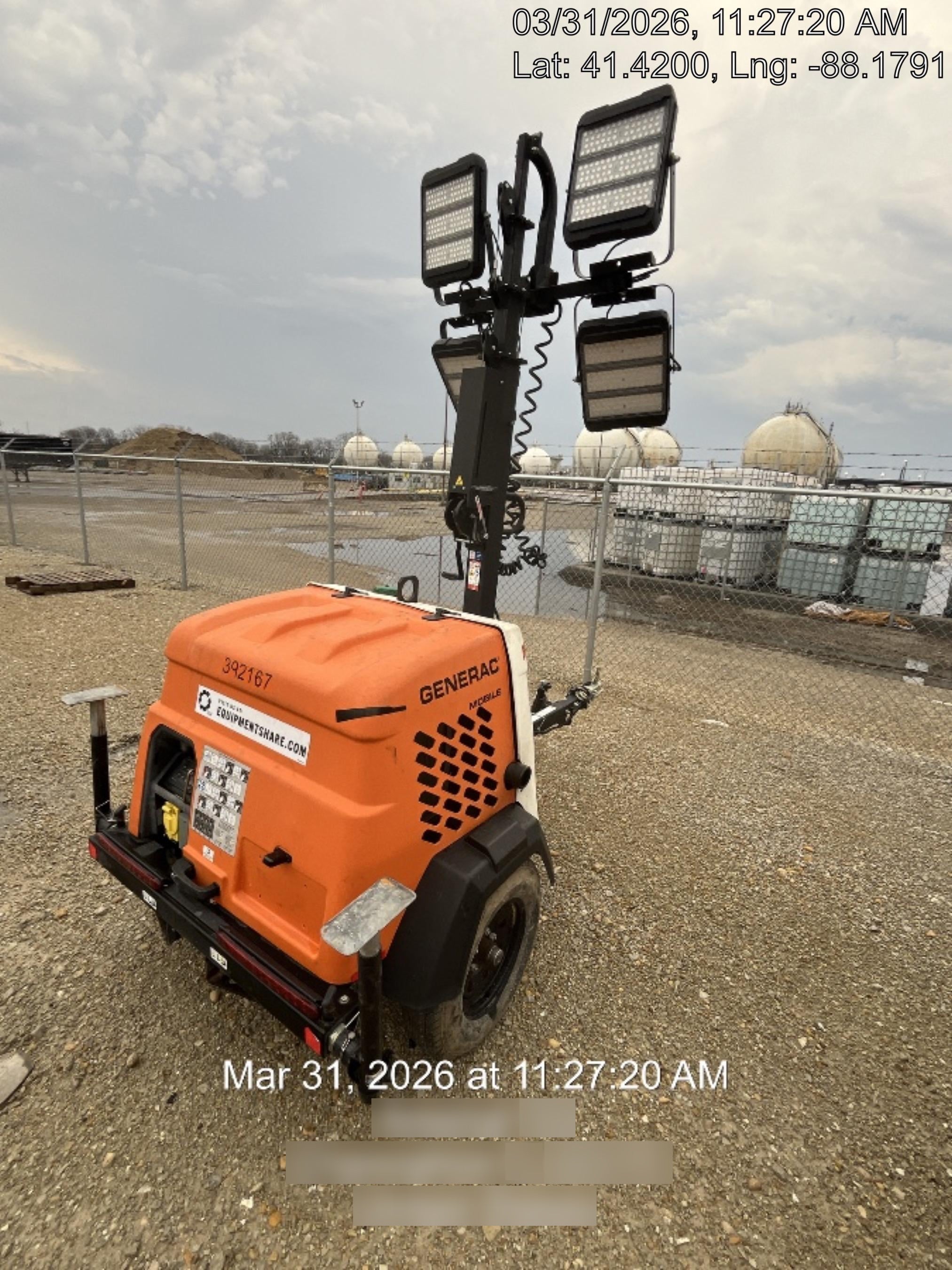 2024 Generac MLT2 Diesel, Flex Switch 120V Input, Powerzone Controller, 
(4) 320W LED Lights, 4kW Generator, 39.9 Gal Fuel Tank, 2" Ball, T3