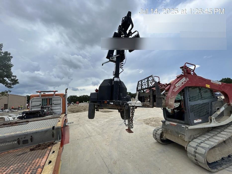 Allmand NLV3GR (4) LED Light Fixture 350W, 23' Vertical Mast, 3kW Prime, Towable, Deep Sea L401, Leveling Jacks, Yanmar T4F 5.8hp