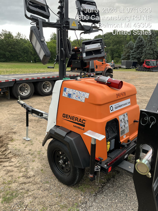 2024 Generac MLT2 Diesel, Flex Switch 120V Input, Powerzone Controller, 
(4) 320W LED Lights, 4kW Generator, 39.9 Gal Fuel Tank, 2" Ball, T3