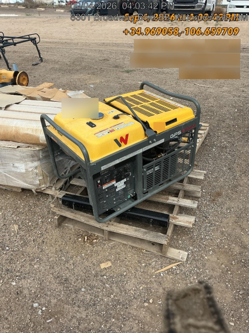 2019 Wacker Neuson GPS9700V Standard Options