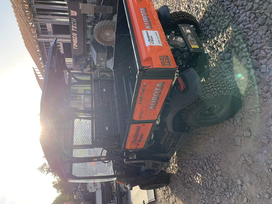 Kubota RTV-X1140W-H 4WD utility cart -LED strobe -Windshield tempered glass -Plastic canopy -Wire harness kit -Backup alarm