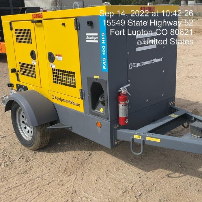 2021 ATLAS COPCO PAS 100 HF CS Enclosed