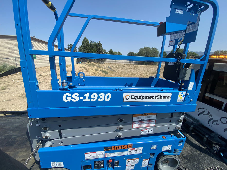 2020 Genie GS-1930 Fixed rails with chain entry gate - Pre A92.20