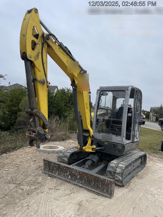 2018 Wacker Neuson EZ53 Wacker Neuson EZ53 12K Excavator, TRK,LGD,CAB,PC, Manual QC, Hydraulic Thumb, Buckets: 24", 18 12"