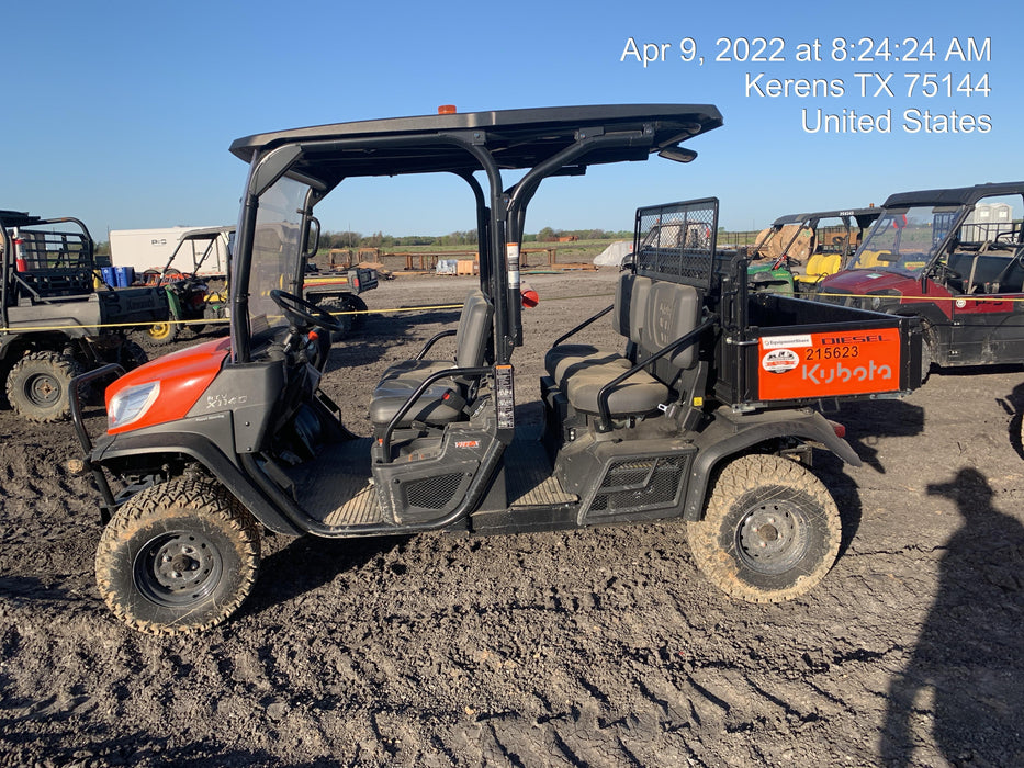 2022 Kubota RTV-X1140W-H Plastic Canopy, Windshield Acrylic Clear, LED Strobe Light, Wire Harness Kit, Back up Alarm