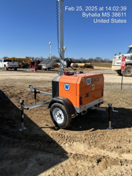 2025 Wanco WLTT-4MM4K Diesel, Mitsubishi L2E, 9.0HP @1800 rpm, Deep Sea Controller, Shore Power Plug, Auto Start, (4) 350W LED Floodlights, 4kW Generator, 60 Gal Fuel Tank, 2" Ball, T3