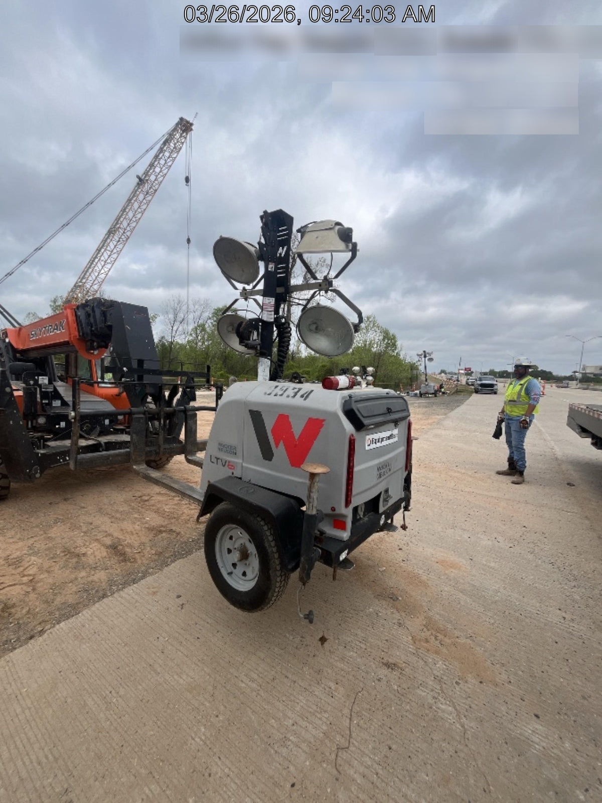 Wacker Neuson LTV6K-MH Wacker Neuson LTV6K Towable Light Tower