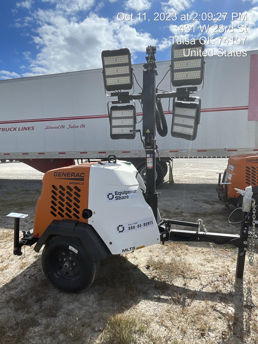 2023 Generac MLT2 Diesel, Flex Switch 120V Input, Powerzone Controller, (4) 320W LED Lights, 4kW Generator, 39.9 Gal Fuel Tank, 2" Ball, T3