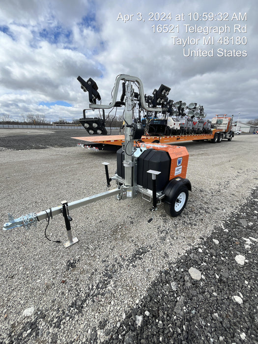 2024 Wanco WLTT-4MM4K Diesel, Deep Sea Controller, Shore Power Plug, Auto Start, (4) 350W LED Floodlights, 4kW Generator, 60 Gal Fuel Tank, 2" Ball, T3