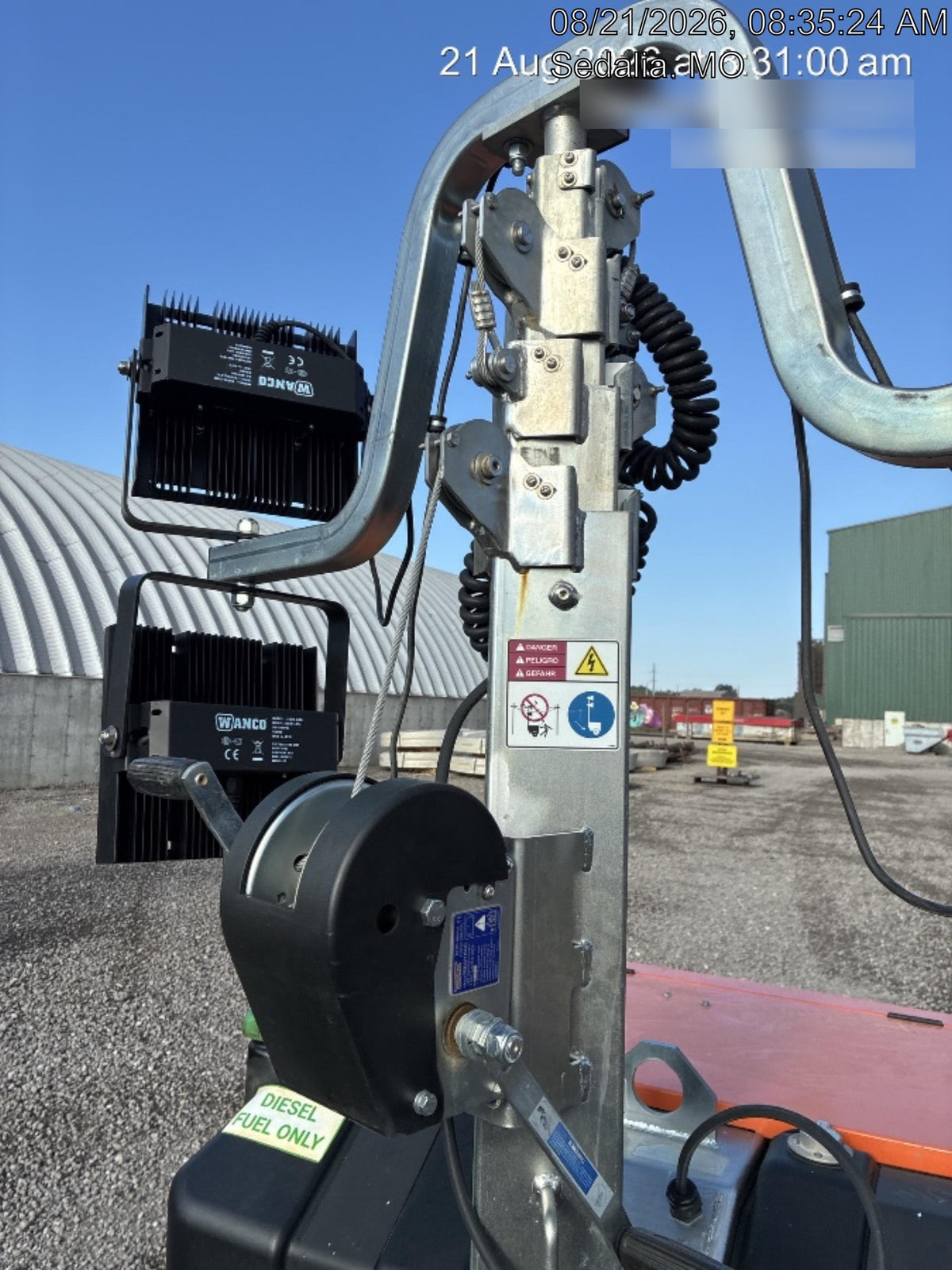 2024 Wanco WLTT-4MM4K Diesel, Deep Sea Controller, Shore Power Plug, Auto Start, (4) 350W LED Floodlights, 4kW Generator, 60 Gal Fuel Tank, 2" Ball, T3