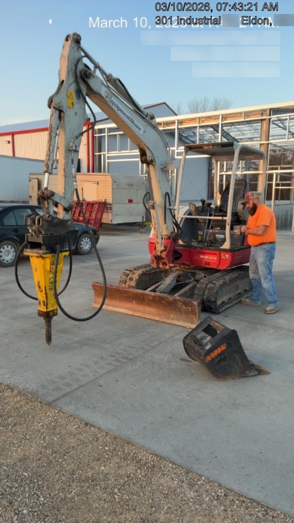 2019 Takeuchi TB240 Takeuchi TB240 Canopy w/Rubber Tracks, Auxiliary Hydraulics, Manual QC, Hydraulic Thumb, 12/18/24" Buckets
