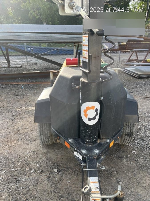 Allmand NLV3GR (4) LED Light Fixture 350W, 23' Vertical Mast, 3kW Prime, Towable, Deep Sea L401, Leveling Jacks, Yanmar T4F 5.8hp