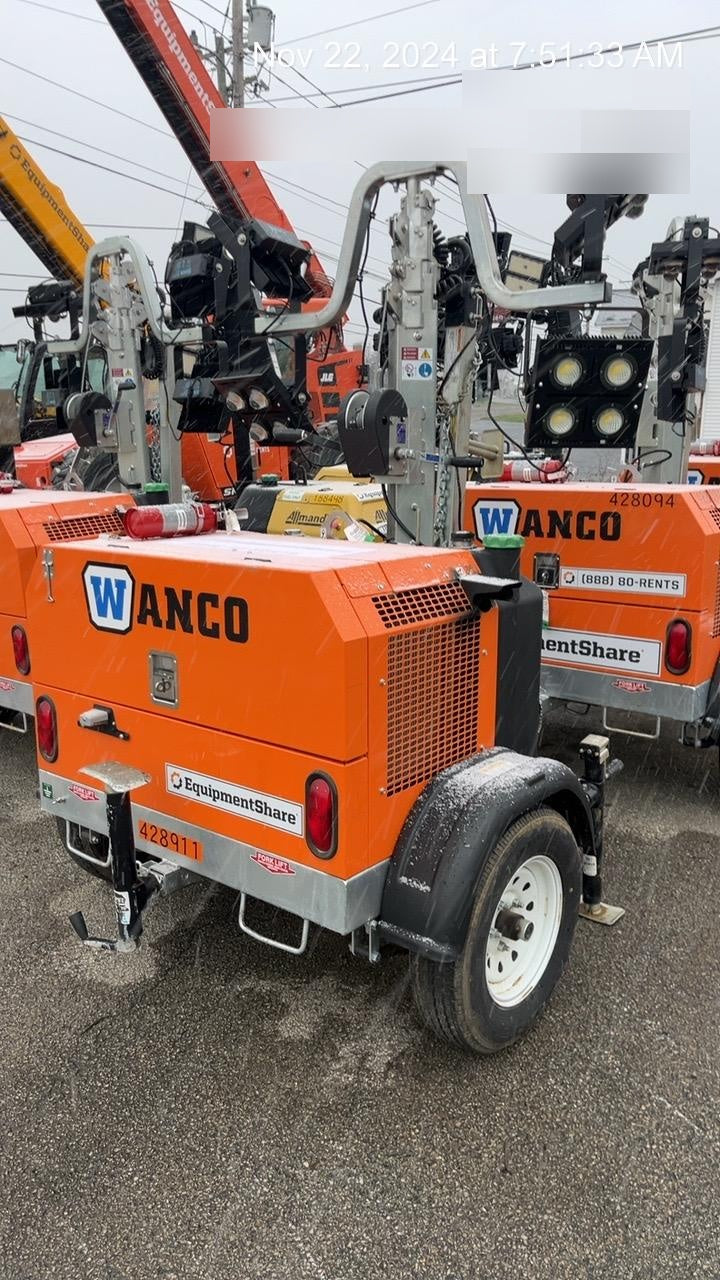 2024 Wanco WLTT-4MM4K Diesel, Deep Sea Controller, Shore Power Plug, Auto Start, (4) 350W LED Floodlights, 4kW Generator, 60 Gal Fuel Tank, 2" Ball, T3