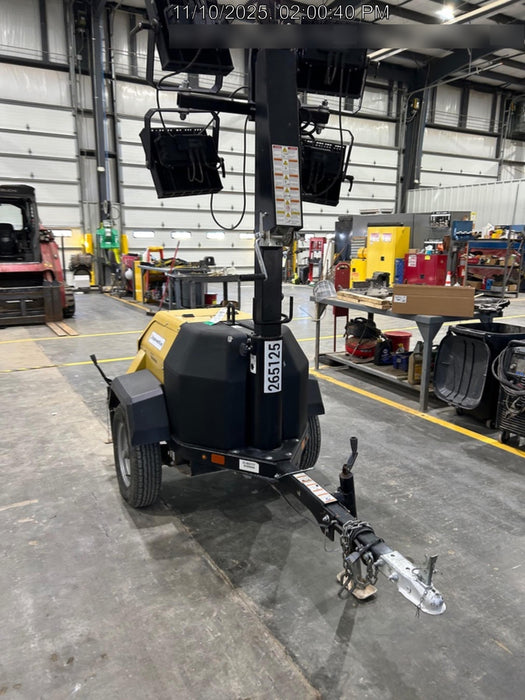 2022 Allmand NLV3GR (4) LED Light Fixture 350W, 23' Vertical Mast, 3kW Prime, Towable, ES Decals, T3