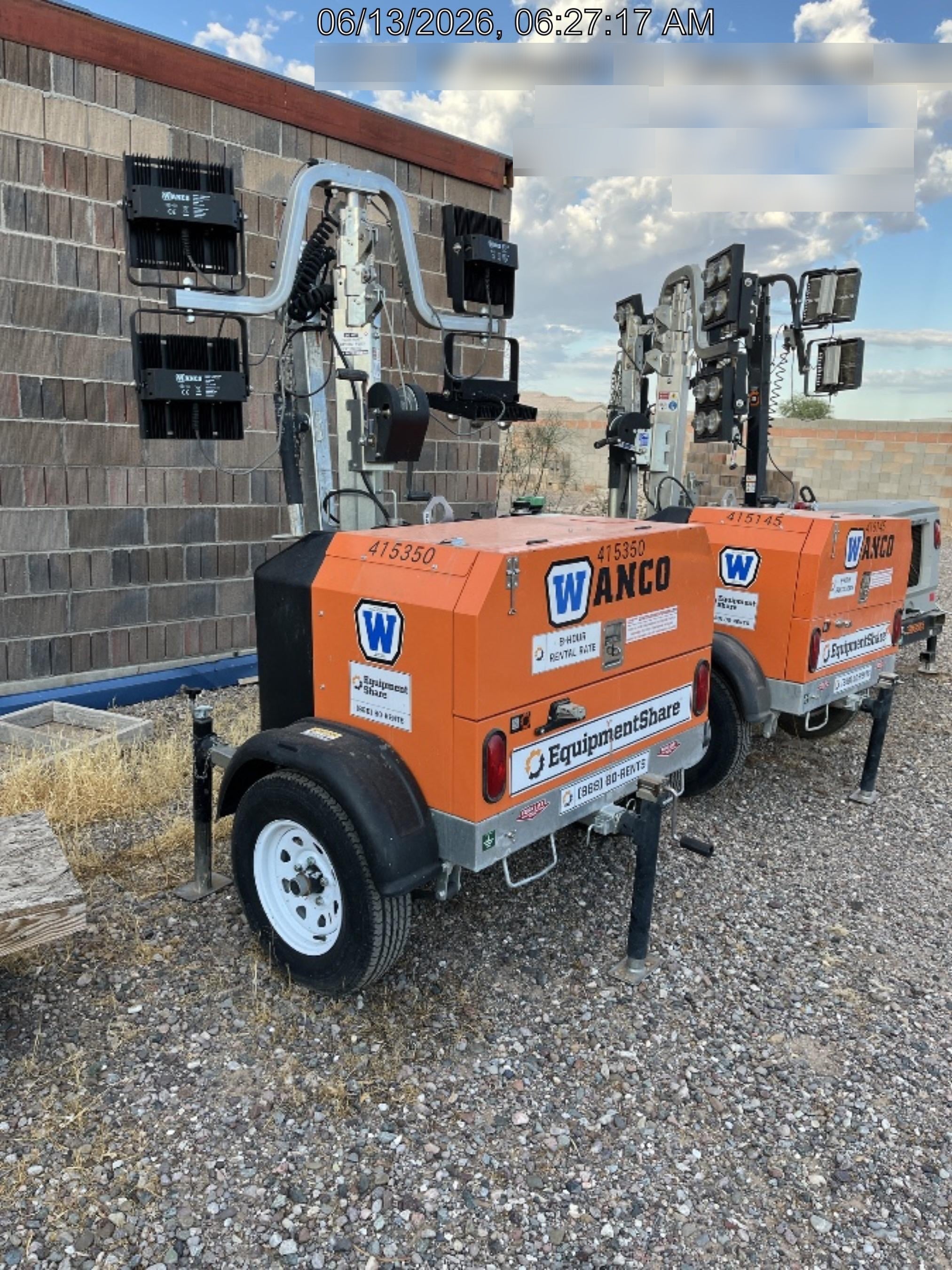 2024 Wanco WLTT-4MM4K Diesel, Deep Sea Controller, Shore Power Plug, Auto Start, (4) 350W LED Floodlights, 4kW Generator, 60 Gal Fuel Tank, 2" Ball, T3