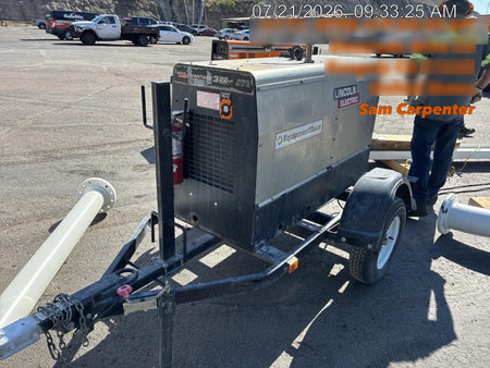 2019 Lincoln Electric Vantage 322 Ready-Pak 3, Two Wheel Trailer, Fender and Light Kit, Cable Rack