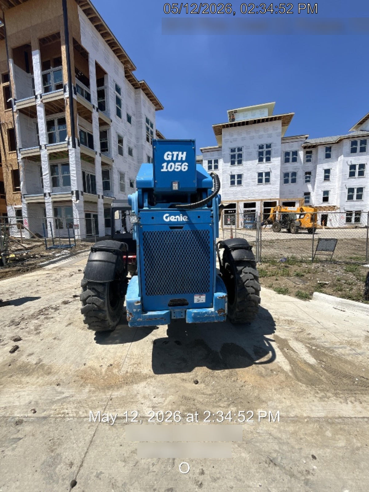 2018 Genie GTH-1056 Genie GTH-1056 w/Open ROPS, Solid Tires, Work Light/Beacon, 60" Carriage and Forks