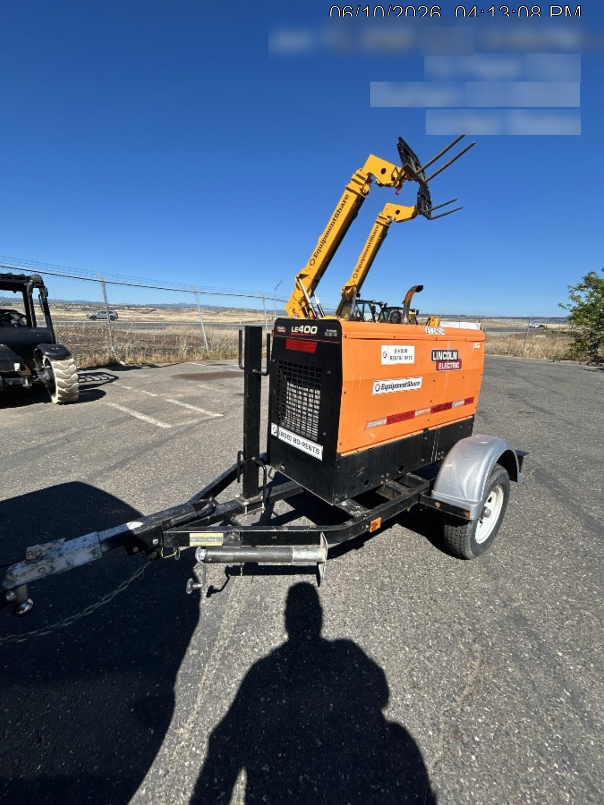 2022 Lincoln Electric LE400 Kubota V1505, Trlr, Cable Rack, Light Kit, ES Decals, T3