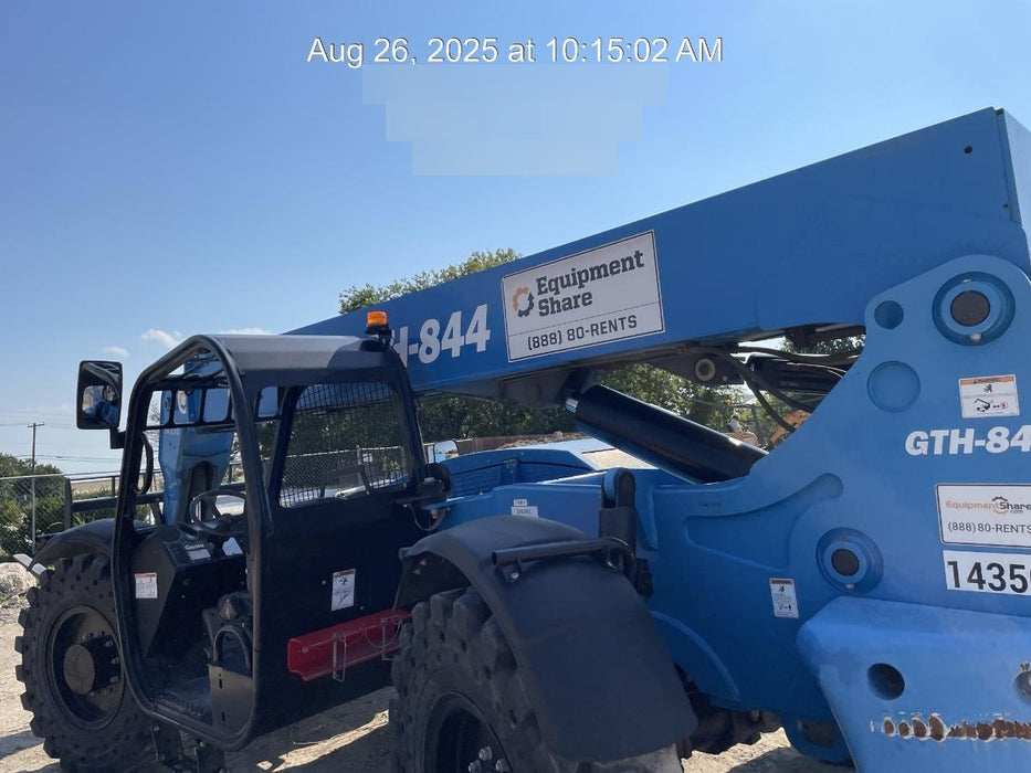 2018 Genie GTH-844 GTH-844 w/Open ROPS, Solid Tires, beacon/work lights, 60" carriage/forks