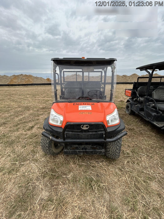 2022 Kubota RTV-X1140W-H Plastic Canopy, Windshield Acrylic Clear, LED Strobe Light, Wire Harness Kit, Back up Alarm